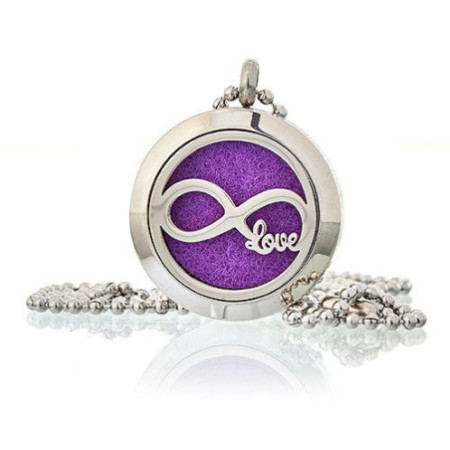 Collier d'aromathérapie - Infinity Love 25 mm