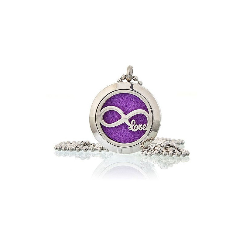 Collier d'aromathérapie - Infinity Love 25 mm