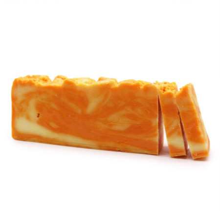 Tranche de savon à l'orange et à l'huile d'olive