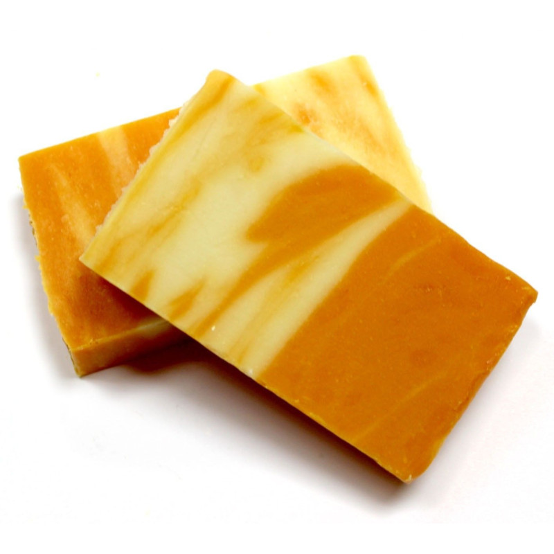Tranche de savon à l'orange et à l'huile d'olive