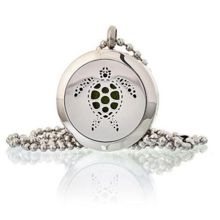 Collier Bijoux Aromathérapie - Tortue 25 mm