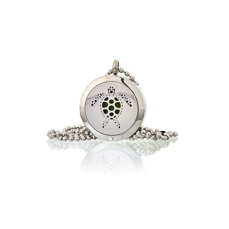 Collier Bijoux Aromathérapie - Tortue 25 mm