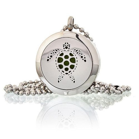 Collier Bijoux Aromathérapie - Tortue 25 mm