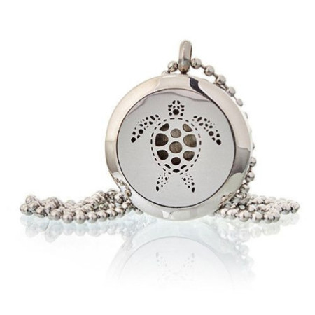 Collier Bijoux Aromathérapie - Tortue 25 mm