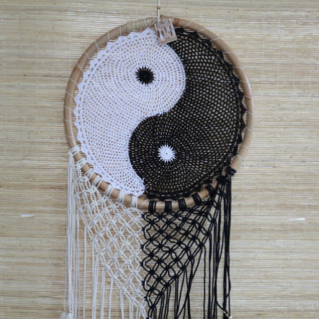 Attrape-rêves Bali - Extra Large Ying Yang D: 50cm