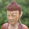 Statue de Bouddha sculptée à la main - 80 cm Bienvenue