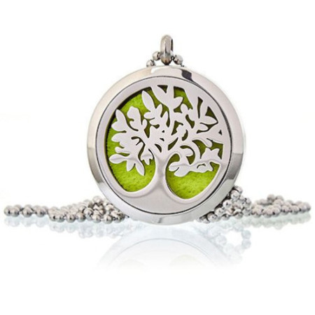 Collier Bijoux d'Aromathérapie - Arbre de Vie 30 mm