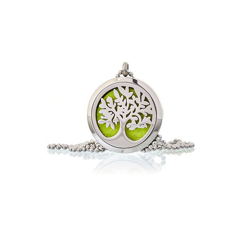 Collier Bijoux d'Aromathérapie - Arbre de Vie 30 mm