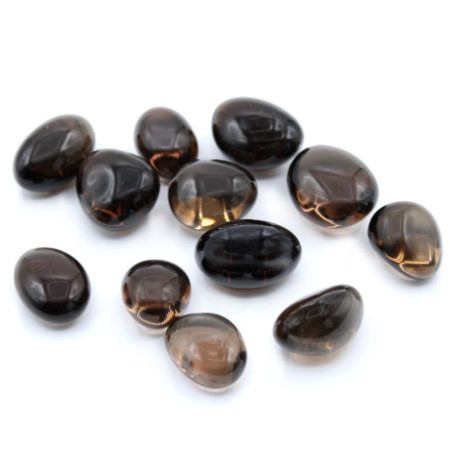 Lot de 24 pierres polies - Quartz fumé irradié L