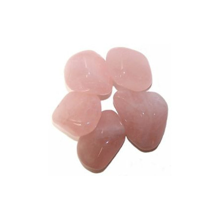 Lot de 24 pierres polies - Quartz rose M (K)