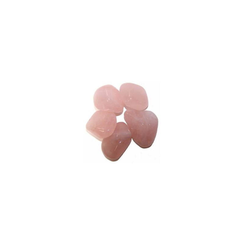 Lot de 24 pierres polies - Quartz rose M (K)