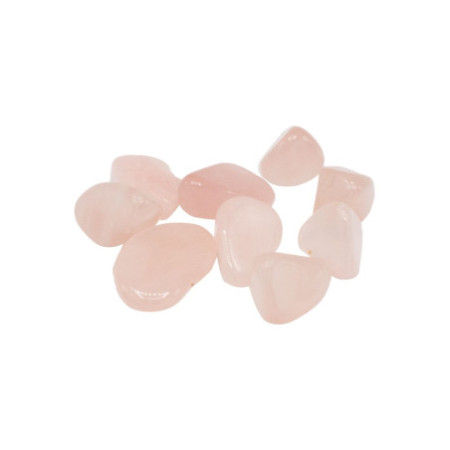 Lot de 24 pierres polies - Quartz rose M (K)