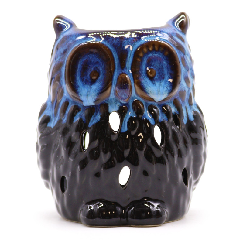 Brûleur à huile rustique classique - Hibou (assortiment)