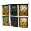 Brûleur à huile rustique classique - Hibou (assortiment)