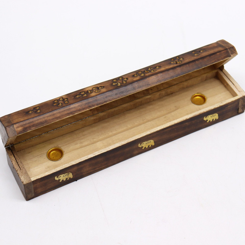 Boîtes à fumée en bois de manguier naturel
