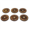 Disque en bois de manguier 10 cm (cône et encens)