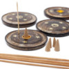 Disque en bois de manguier 10 cm (cône et encens)