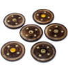 Disque en bois de manguier 10 cm (cône et encens)