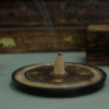 Disque en bois de manguier 10 cm (cône et encens)