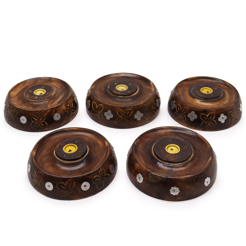 Brûleur à cône et à bâtonnet - Modèle assorti - Bois de manguier