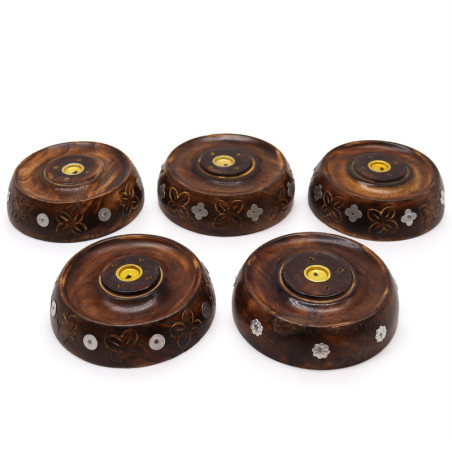 Brûleur à cône et à bâtonnet - Modèle assorti - Bois de manguier