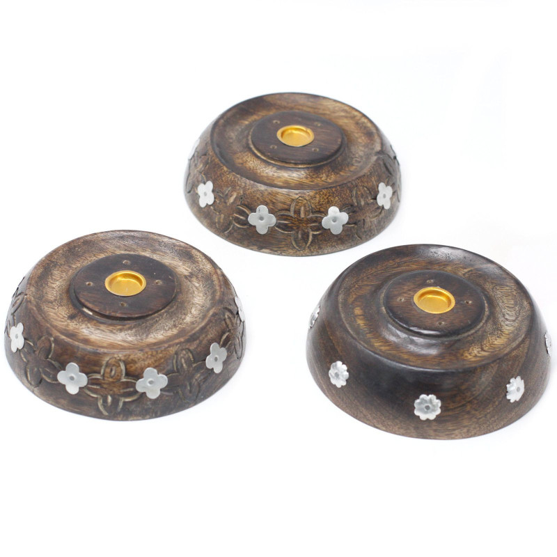 Brûleur à cône et à bâtonnet - Modèle assorti - Bois de manguier