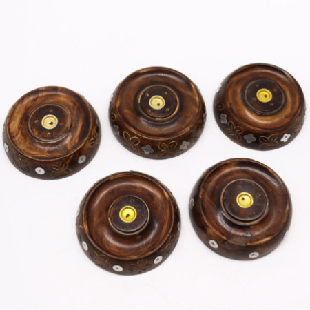 Brûleur à cône et à bâtonnet - Modèle assorti - Bois de manguier