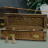 Boîte à fumée en cône d'encens 6" - Bois de manguier
