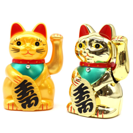 Chat Argent Très Doré - 15cm