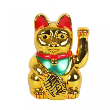 Chat Argent Très Doré - 15cm
