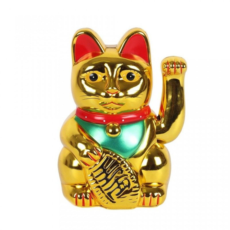 Chat Argent Très Doré - 15cm