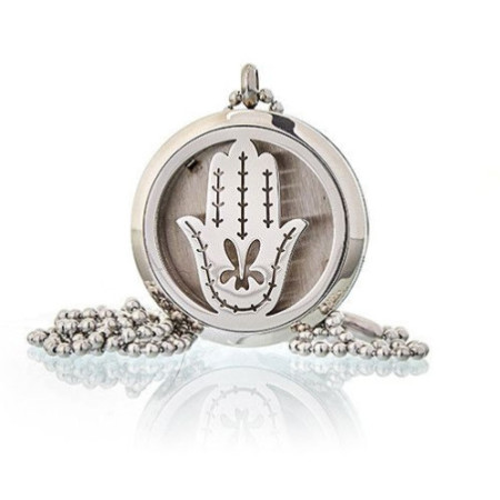 Collier Bijoux Aromathérapie - Main de Fatima 30 mm