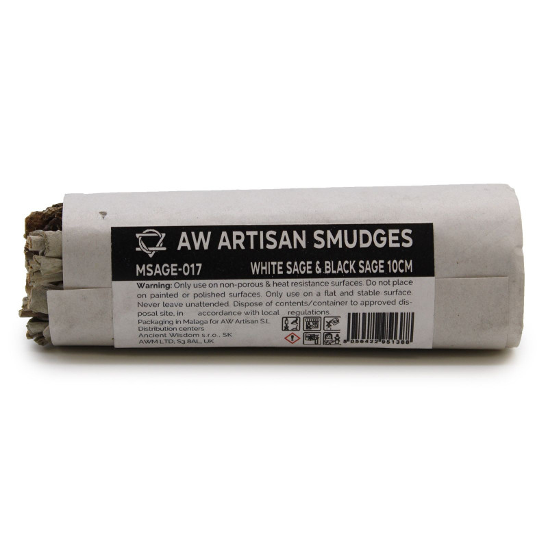 Bâton de maculage - Sauge blanche et sauge noire 10 cm