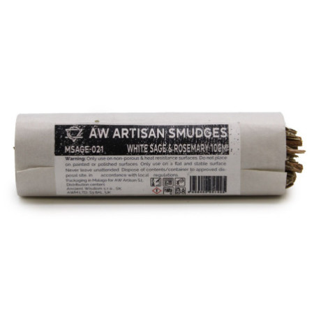 Bâton de purification - Sauge blanche et romarin 10 cm