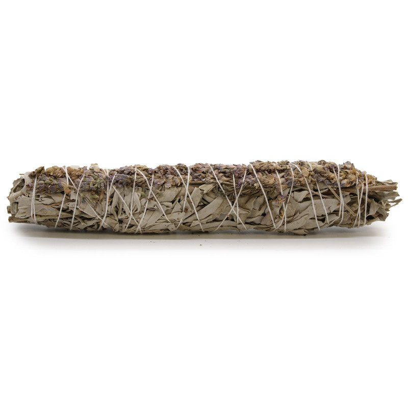 Bâton de maculage - Sauge blanche et lavande 22,5 cm