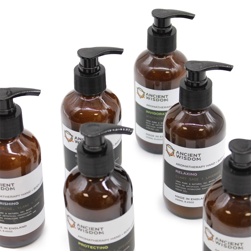 Lotion pour les mains et le corps au bois de santal et à la rose 250 ml