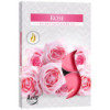 Lot de 6 bougies chauffe-plat parfumées - Rose