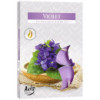 Lot de 6 bougies chauffe-plat parfumées - Violette