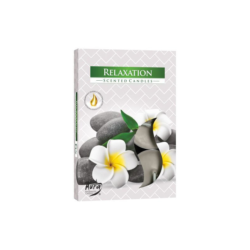 Coffret de 6 bougies chauffe-plat parfumées - Relaxation