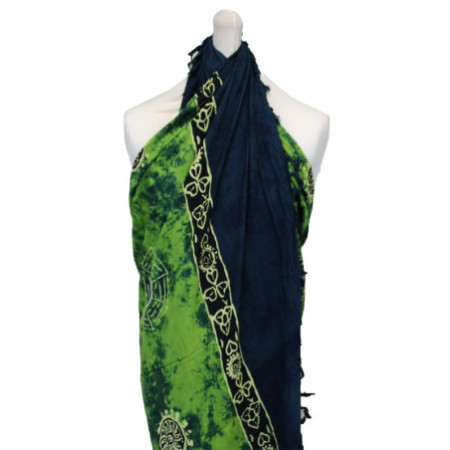 1x Sarong celtique de Bali - Yin et Yang (4 couleurs assorties)