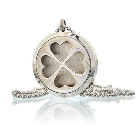 Collier d'aromathérapie - Trèfle à quatre feuilles 30 mm