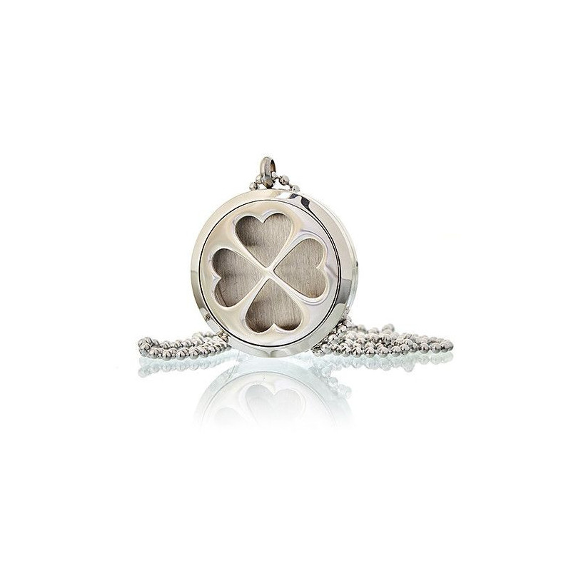 Collier d'aromathérapie - Trèfle à quatre feuilles 30 mm