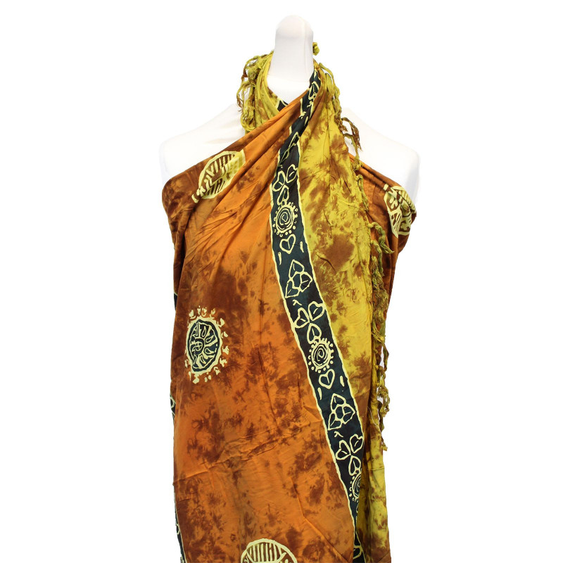 1x Sarongs celtiques de Bali - Pièces porte-bonheur (4 couleurs assorties)