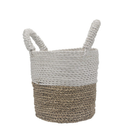 Ensemble de paniers en jonc de mer - Blanc naturel