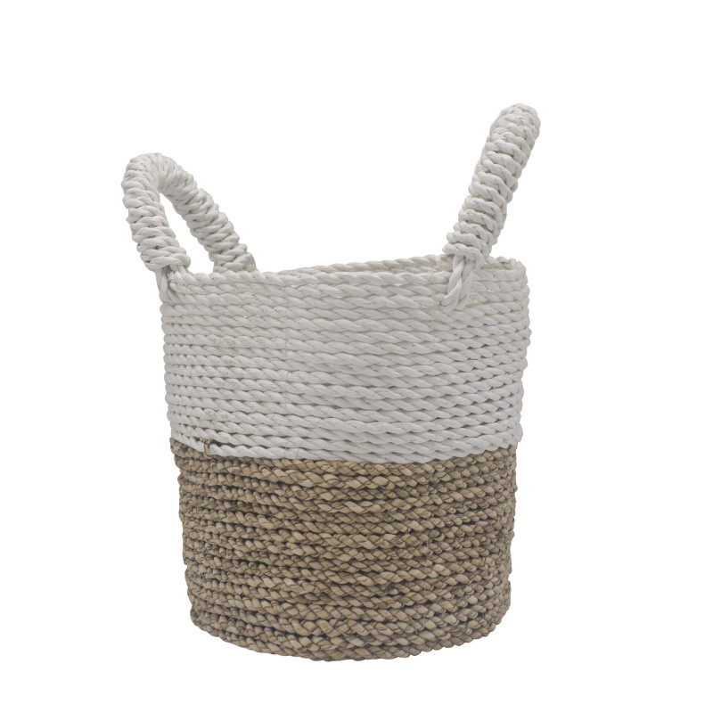 Ensemble de paniers en jonc de mer - Blanc naturel