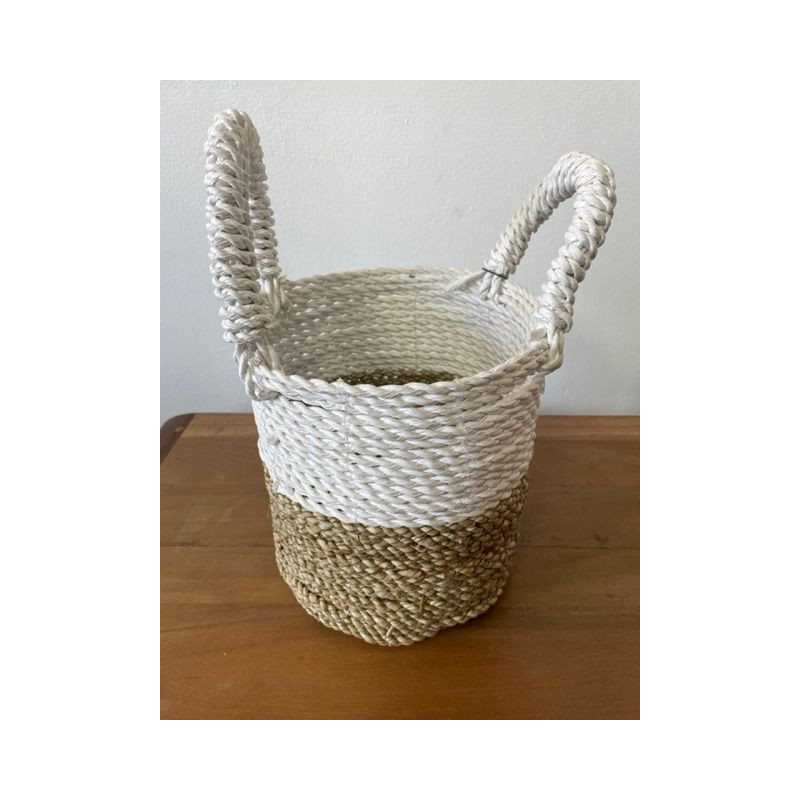 Ensemble de paniers en jonc de mer - Blanc naturel