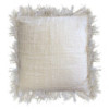 1x Coussin en Lin 60 x 60 Polos à Franges