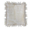 1x Coussin en Lin 60 x 60 Polos à Franges