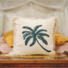 1x Coussin en lin 60 x 60 Palmier