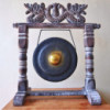 Petit Gong de guérison sur support - 25 cm - Noir